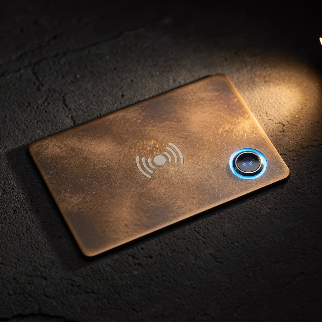 Placa Metálica NFC Gold Edition